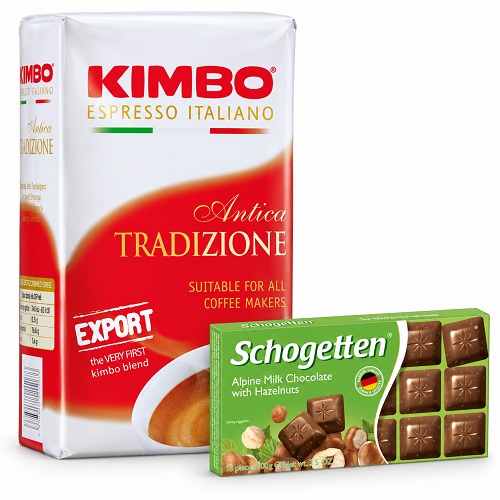 Молотый кофе и шоколад Schogetten